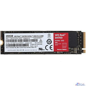 WD SSD 250GB RED SN700 NVMe M.2 PCI-E R3100Mb/s, W1600MB/s WDS250G1R0C