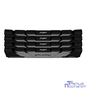 Память оперативная/ Kingston 64GB3200MT/s DDR4 CL16DIMM (Kit of4)1Gx8 FURYRenegadeBlack