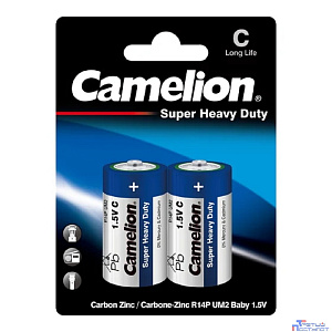 Camelion R14 Blue BL-2 (R14P-BP2B, батарейка,1.5В)