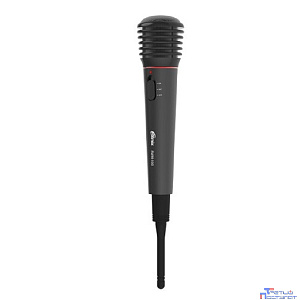 RITMIX RWM-100 black {100 Гц - 10000 Гц, 600 Ом, -72 Дб, > 85 дБ, КНИ <- 0,2%, максимальная девиация: ± 30 КГц, переключатель вкл./выкл., 3 pin XLR - Jack 6.3 mm, 3 м, питание микрофона: 1,5 В}