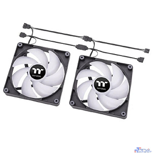 Кулер для компьютерного корпуса, Thermaltake, CT120 ARGB Sync PC Cooling Fan, CL-F149-PL12SW-A, ARGB 120мм вентилятор, 2000об.мин, 4pin PWM/3pin ARGB, 57.05CFM, 25.8 dB(A), 120x120x25мм, Черный