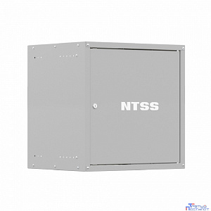 NTSS Шкаф настенный телекоммуникационный NTSS LIME 18U 550х450х900мм, 2 профиля 19, дверь сплошная металл, боковые стенки несъемные, разобранный, серый RAL 7035 NTSS-WL18U5545FD