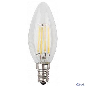 ЭРА Б0027943 Лампочка светодиодная F-LED B35-7W-840-E14 Е14 / Е14 7Вт филамент свеча нейтральный белый свет