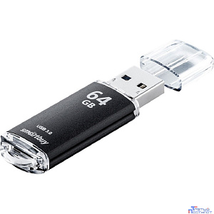 Smartbuy USB Drive 64Gb V-Cut Black SB64GBVC-K3