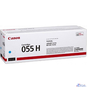 Canon Cartridge 055 HC 3019C002  Тонер-картридж для Canon MF746Cx/MF744Cdw (5 900 стр.) голубой