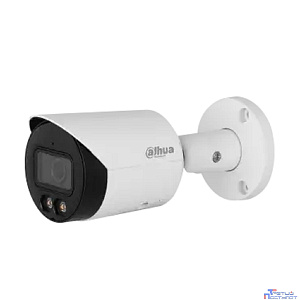 DAHUA DH-IPC-HFW2449SP-S-LED-0360B Уличная цилиндрическая IP-видеокамера FullColor 4Мп, 1/2.9” CMOS, объектив 3.6мм, видеоаналитика, микрофон, LED 30м, IP67, металл