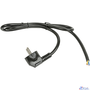 Кабель питания Filum FL-PC-SH90-C2-1.0-BK ПВС-ВП 3x1.5 CEE 7/7(Schuko) угловая - свободный конец, 220/250В, 16А, чёрный, 1м (1035733)