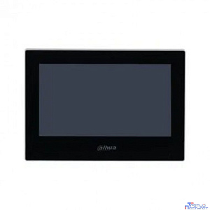 DAHUA DHI-VTH2621G-P Видеодомофон IP 7 дюймовый, черный, ёмкостной сенсорный экран, питание DC 12В/PoE