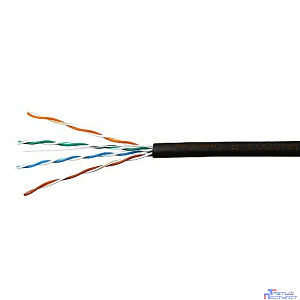 SkyNet Кабель UTP outdoor 4x2x0,51, медный, FLUKE TEST, кат.5e, однож., (100м) box, черный [CSP-UTP-4-CU-OUT/100]