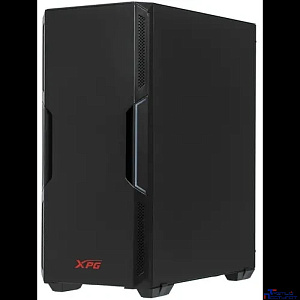 XPG STARKER BLACK (STARKER-BKCWW) (Midi-Tower, черный, TG, 120mm ARGB fan + 120mm fan)