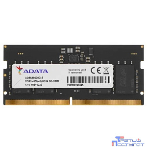 A-data DDR5 8GB DDR5-4800 AD5S48008G-S, CL40, 1.1V SO-DIMM