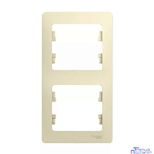 Systeme electric GSL000206 GLOSSA 2-постовая РАМКА, вертикальная, БЕЖЕВЫЙ