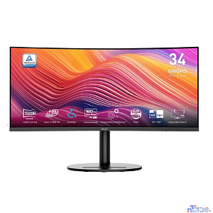 MSI Modern 34" MD342CQP черный {VA Curved 3440x1440 120Hz 1ms  USB 178/178 300cd 3000:1 2xHDMI DisplayPort USB-C} [9S6-3PC59H-043]
