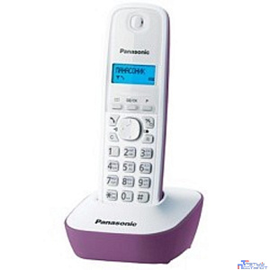 Panasonic KX-TG1611RUF (сиреневый) {АОН, Caller ID,12 мелодий звонка,подсветка дисплея,поиск трубки}