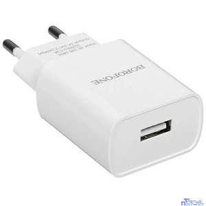 BOROFONE BA20A/ Сетевое ЗУ/ 1 USB/ Выход: 10.5W/ White