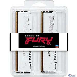 Kingston 32GB 5200MT/s DDR5 CL40 DIMM (Kit of 2) FURY Beast White XMP KF552C40BWK2-32