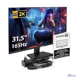 LCD ExeGate 31.5" ES3207A SmartView {IPS 2560x1440@75hz 1ms 16:9 300cd 1000:1 178/178 HDMI DisplayPort USB speakers} [EX299475RUS]