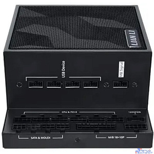 Lian Li  Блок питания  EG1000 / Black / ATX 3.1, 1000W, 80 PLUS Platinum, PCIe 5.1, APFC, USB HUB, 120mm FDB Fan, Fully Modular / G9P.EG1000.BE00.RU