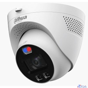 DAHUA DH-HAC-ME1509TQP-A-PV-0280B-S2 Уличная турельная HDCVI-видеокамера Full-color Starlight с активным сдерживанием 5Мп, объектив 2.8мм, ИК 40м, LED 40м, IP67, корпус: металл, пластик