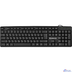 Defender Клавиатура  Element HB-520 Black USB [45522] {Проводная, 108кн.+ 3доп.}