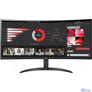 LCD LG 34" 34WR50QC-B UltraWide {VA Curved 3440x1440 100Hz 5ms 300cd 21:9 178/178 FreeSync 2xHDMI DisplayPort HDR10 VESA}