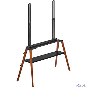Подставка для телевизора Cactus CS-ST3647BKWN черный/орех 49"-75" макс.40кг напольный