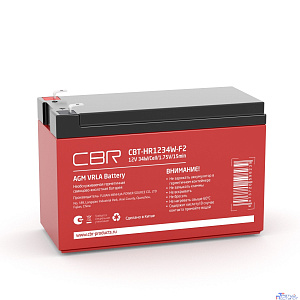 CBR Аккумуляторная VRLA батарея CBT-HR1234W-F2 (12В 9Ач), клеммы F2
