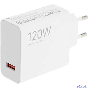 Xiaomi 120W HyperCharge Combo (Type-A) EU 120W 6A (PD+QC) USB универсальное белый (BHR9462EU) Сетевое зар./устр.