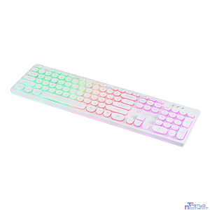 Oklick 420MRL white USB slim Multimedia LED [1091227]