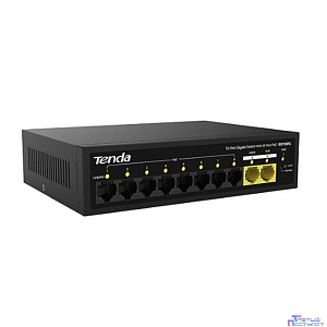 TENDA SG110PC Коммутатор настольный 10-Ports 10/100/1000 Base-TX 8-Ports PoE(PoE бюджет 100W)