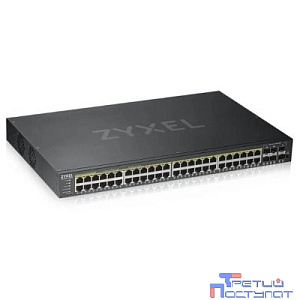 ZYXEL GS192048HPV2-EU0101F Гибридный Smart PoE+ коммутатор NebulaFlex GS1920-48HPv2, 44xGE PoE+, 4xCombo (SFP/RJ-45 PoE+), 2xSFP, бюджет PoE 375 Вт, автономное/облачное управление