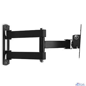 Кронштейн для телевизора Buro FL2S, 15-29", настенный, поворотно-выдвижной и наклонный, черный [bm13a71ts3]