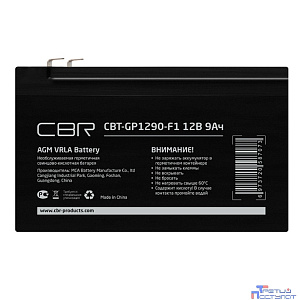 CBR Аккумуляторная VRLA батарея CBT-GP1290-F1 (12В 9Ач), клеммы F1