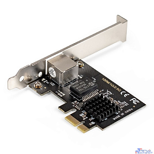Exegate EX296212RUS Сетевой адаптер ExeGate EXE-251 (PCI-E x1 v2.0, 1xRJ45, UTP 100Mbps/1000Mbps/2.5Gbps RTL8125B)