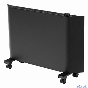 Denzel Конвектор электрический XCE-1500B, 230 В, 1500 Вт, черный, сушилка, колеса, Х-элемент [98128]