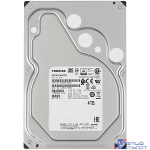 4TB Toshiba Enterprise Capacity (MG04ACA400N) {SATA 6.0Gb/s, 7200 rpm, 128Mb buffer, 3.5", 512n}