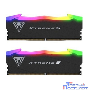 Память DDR5 2x24GB 8000MHz Patriot PVXR548G80C38K Viper Xtreme 5 RGB RTL PC5-64000 CL38 DIMM 288-pin 1.45В Ret
