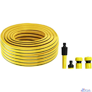 Rexant (62-0229-1-FC) Комплект для полива Профи Плюс (шланг ПВХ 3-слойный армированный 3/4" 25м, коннекторы, адаптер, распылитель)