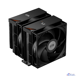 Кулер для процессора/ PCCooler RT620 Digital BK (250W, 4-pin PWM, LED temp., 157mm, , 6x6mm, 2x120mm, 73.32CFM, 34.9dBA, 2200RPM, S: 1851/1700/1200/115X, AM5/AM4, black)