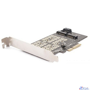AgeStar AS-MC02 Переходник-конвертер для M.2 SATA SSD+M.2 NVME в PCIe 3.0
