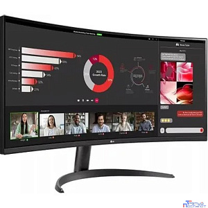 LCD LG 34" 34WR50QC-B UltraWide {VA Curved 3440x1440 100Hz 5ms 300cd 21:9 178/178 FreeSync 2xHDMI DisplayPort HDR10 VESA}