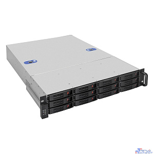Exegate EX293401RUS Серверный корпус ExeGate Pro 2U660-HS12 <RM 19", высота 2U, глубина 660, БП 1U-1100ADS, 12xHotSwap>