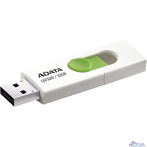 A-DATA Flash Drive 32GB  <AUV320-32G-RWHGN> UV320, USB 3.2, белый/зеленый