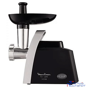 MOULINEX ME108832 Мясорубка, черный / серебристый