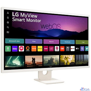 LCD LG 31.5" 32SR50F-W Smart Monitor {IPS 1920x1080 60Hz 5ms 250cd 16:9 1200:1 178/178 2x5W 2xHDMI USB VESA webOS}