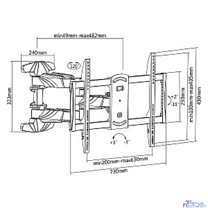 Digis DSM-5066 {37"-70" 45 кг 200x200; 400x200; 300x300; 400x400; 600х400}