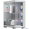 Корпус XASTRA Q600 6ARGB-C10-UC White ATX/Aquarium/Screewless/6x120mm ARGB PWM FM fans/Argb+PWM HUB 10port/ Type-C/ Q600-6FM12A-C10-UC-WH