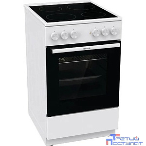 Плита Электрическая Gorenje Essential GEC5A41WG белый/черный стеклокерамика