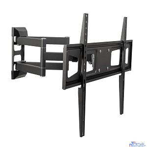 Kromax CORBEL-11 grey titan {32"-75";  Максимальная нагрузка: 45 кг;  VESA: 200x200, 200х300, 200х400, 300х200, 300х300, 300х400, 400х200, 400х300, 400х400, 600х400 мм;  Наклон: +5°-12°Поворот: ±90°}