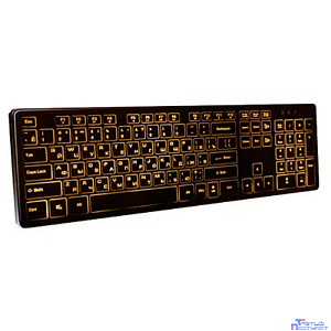 Dialog Katana Клавиатура KK-ML17U BLACK  - Multimedia, с янтарной подсветкой клавиш, USB, черная